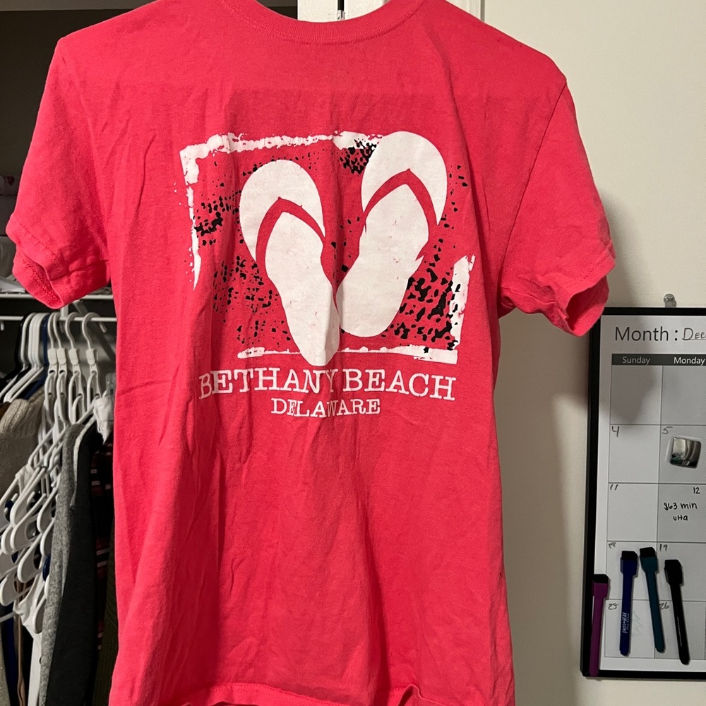 bethany beach pink tshirt